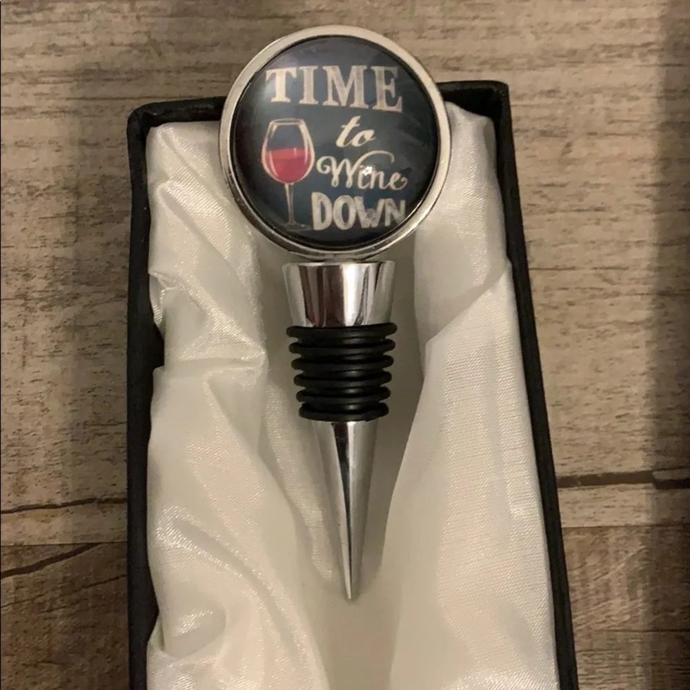 💙3 for $20💙Time to‎ wine down bottle stopper
